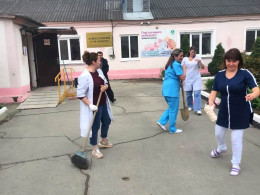 Сотрудники городской больницы Анапы приняли участие во Всероссийском субботнике
