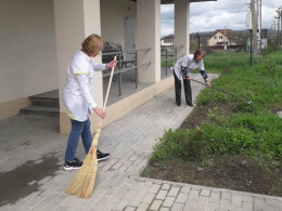 Сотрудники городской больницы Анапы приняли участие во Всероссийском субботнике