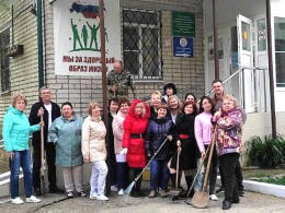 Сотрудники городской больницы Анапы приняли участие во Всероссийском субботнике
