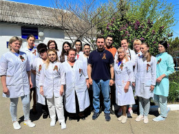 Сотрудники городской больницы Анапы присоединились к акции «Георгиевская ленточка»
