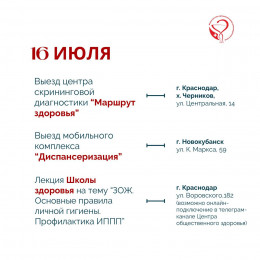 С 14 по 20 июля в Краснодарском крае пройдут мероприятия на тему профилактики инфекций, передающихся половым путем