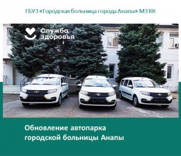 Обновление автопарка городской больницы Анапы Обновление автопарка городской больницы Анапы