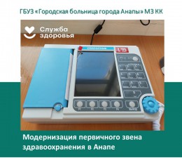 Реализация программы «Модернизация первичного звена здравоохранения» в Анапе Реализация программы «Модернизация первичного звена здравоохранения» в Анапе